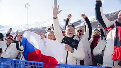 FOTO: Český prezidentský pár v davu.