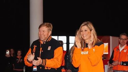 FOTO: Král Vilém Alexandr Nizozemský s manželkou na olympijských hrách.