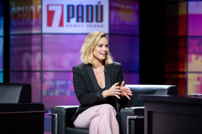 Patricie Solaříková pobavila diváky. 