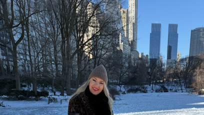 FOTO: S manželem vyrazili na luxusní a pečlivě naplánovaný výlet přímo do zasněženého New Yorku.