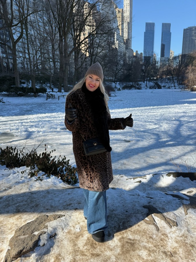 S manželem vyrazili na luxusní a pečlivě naplánovaný výlet přímo do zasněženého New Yorku.