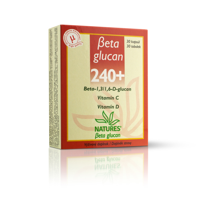 Beta glucan v kapslích, Natures, 470 Kč