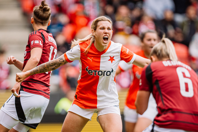 Fotbalistka Kateřina Svitková je čtyřnásobnou českou Fotbalistkou roku. 