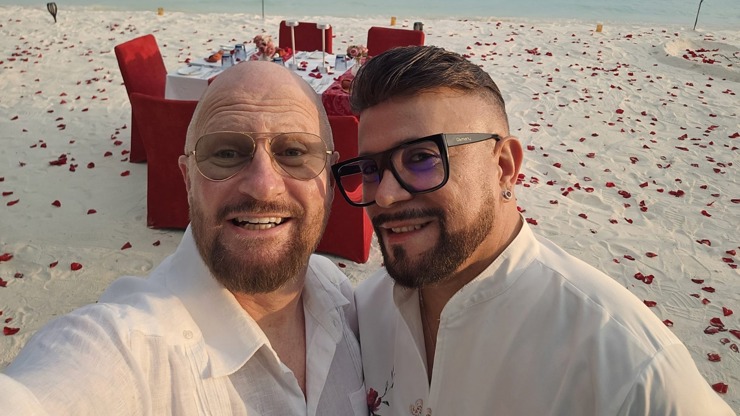 Osmany Laffita oslavil Valentýn s partnerem na Maledivách.