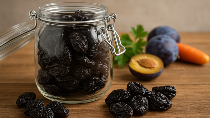 Sušené švestky: účinky na trávení, imunitu a srdce