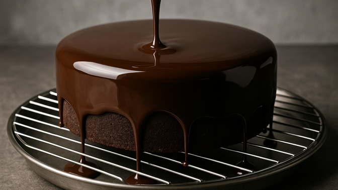 Jak udělat lesklou čokoládovou polevu bez praskání