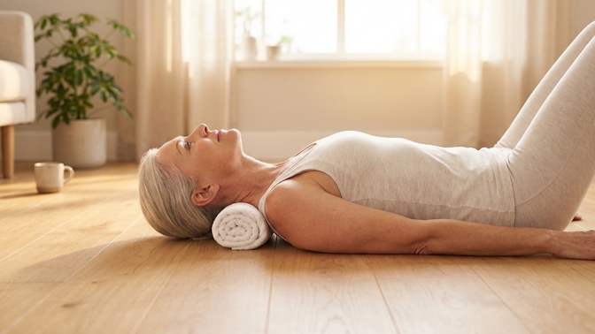 Bolest šíje a vdovský hrb: 3 minuty protahování pro rovná záda