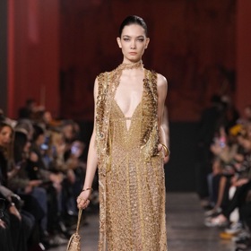 Rézi Simons na přehlídce Elie Saab.