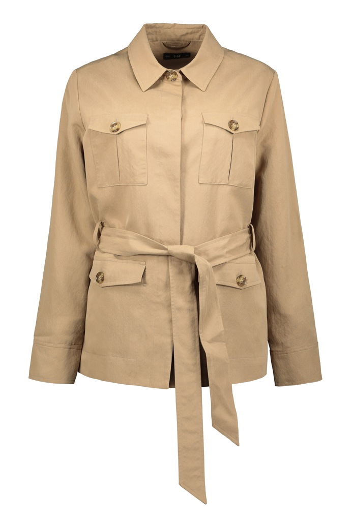 Trenčkotový kabátek s páskem, F&F, 999 Kč