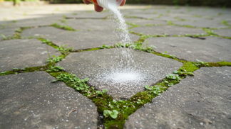 Poléváte mech na terase vroucí vodou? Děláte chybu, která ničí dlažbu. Zkuste raději trik se sodou