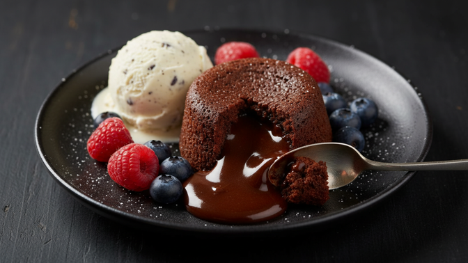 Čokoládový fondant: domácí lávový dortík s tekutým středem