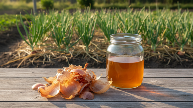 Cibulové slupky na zahradě: proč je sbírat v zimě a jak pomáhají