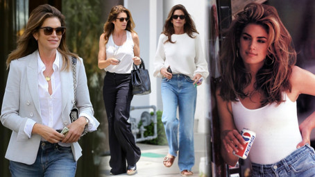 Nesmrtelné džíny a bílý top podle Cindy Crawford: Čerstvá šedesátnice ukazuje, jak outfit nosit v průběhu let