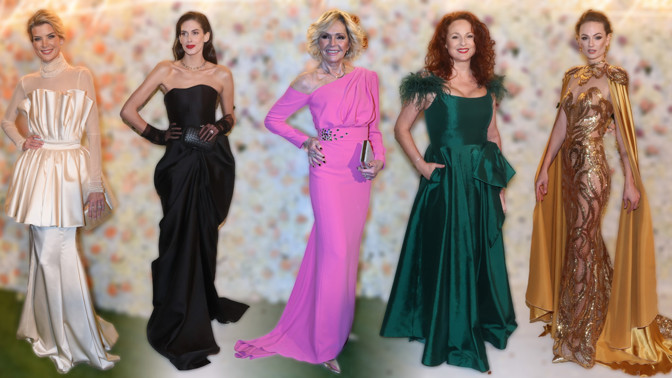 Nezapomenutelné šaty z Českého plesu: Helena Vondráčková jako růžová Barbie, Markéta Hrubešová v róbě z Uherského Brodu