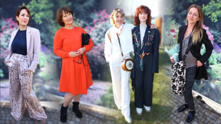 Módní policie z botanické zahrady: Petra Černocká oblékla vášnivě červenou, Barbora Munzarová zářila v bílém