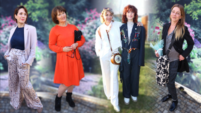 Módní policie z botanické zahrady: Petra Černocká oblékla vášnivě červenou, Barbora Munzarová zářila v bílém