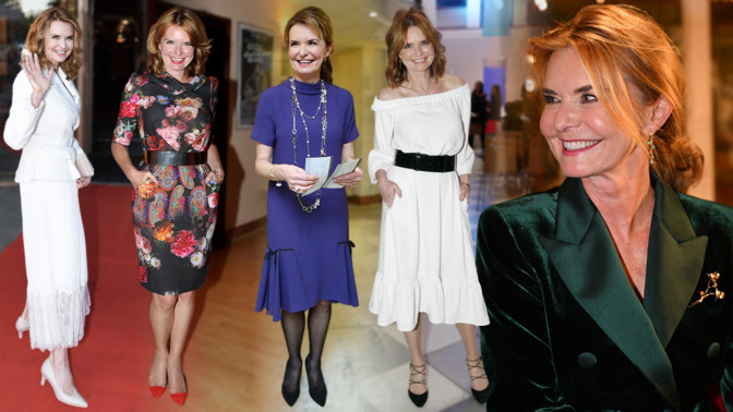 Dokonalý styl Hany Heřmánkové pro 60+: Důraz klade na ženskou siluetu, omlazující světlé barvy i zajímavé potisky