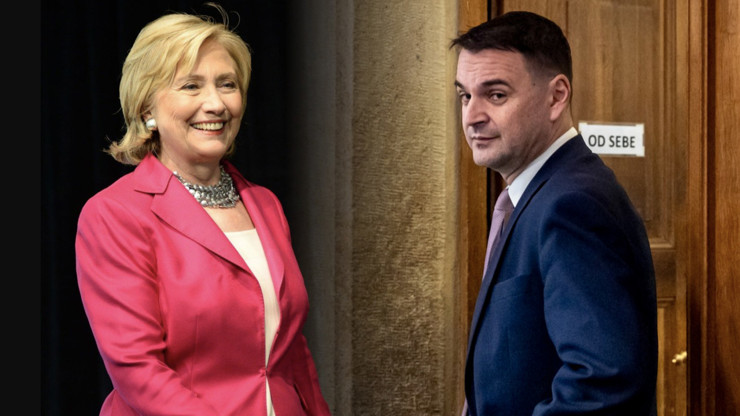 Macinka se názorově střetl s Clintonovou.