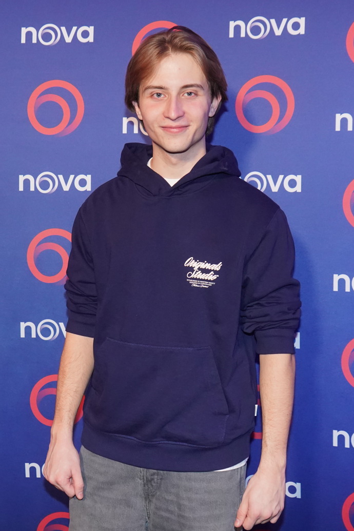 Alfréd Šrámek na premiéře snímku Buldok z Poděbrad.