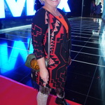 Kateřina Cajthamlová příliš nevychytala množství vzorů na svém přehozu, tričku, kabelce i kalhotách. 