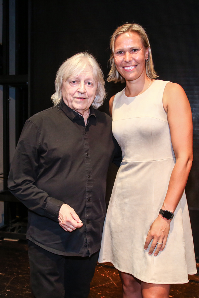 Někdejší tenistka Lucie Hradecká a zpěvák Václav Neckář.