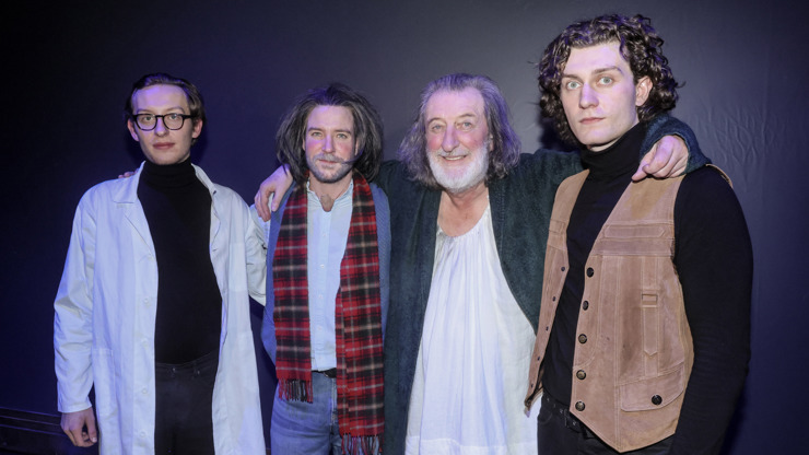 Bolek Polívka a jeho tři synové, František, Vladimír a Jan. 