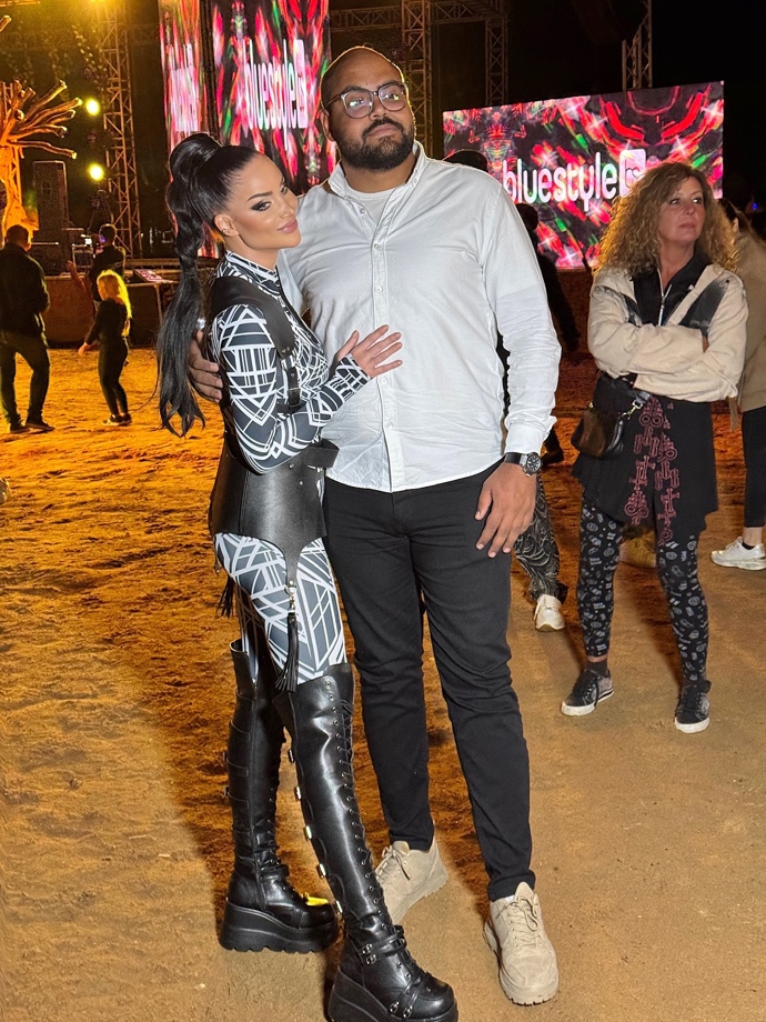 DJka v rámci konceptu Blů Vibes CK Blue Style vystoupila v egyptském hotelu Malikia Resort Abu Dabbab.