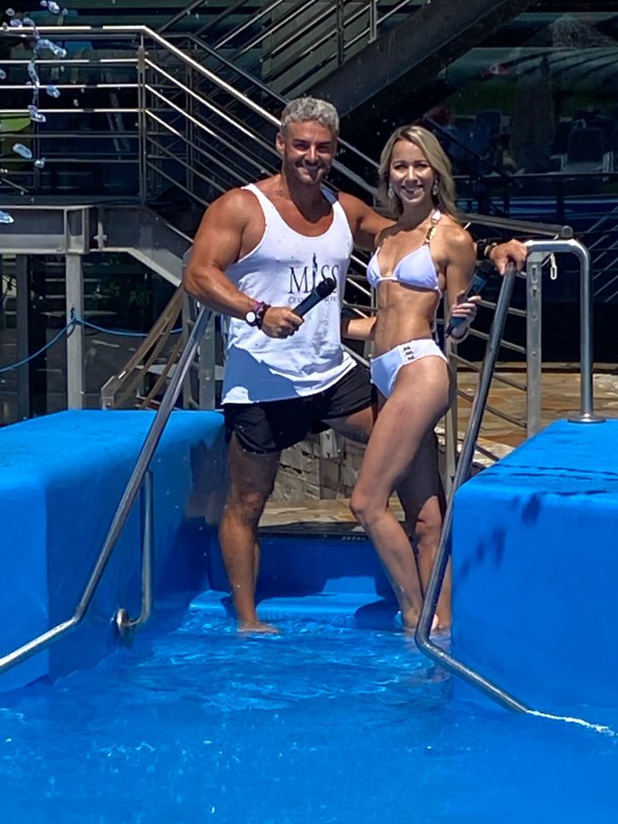 Simona Šimková a Michal Šeda se pyšní vysportovanými postavami.