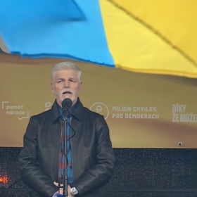 Petr Pavel pronesl projev. 