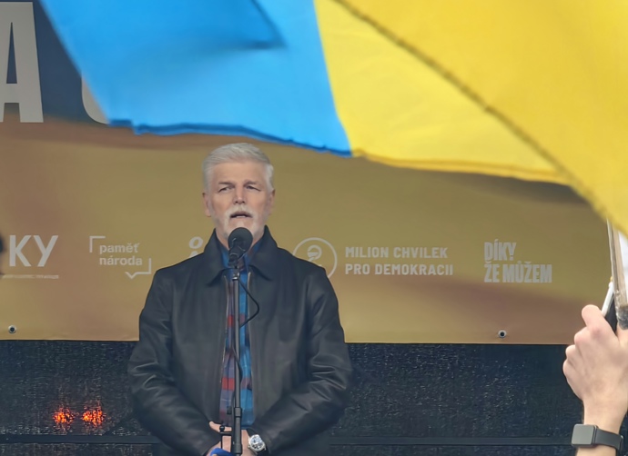 Petr Pavel pronesl projev. 