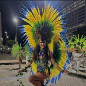 Veronika Lálová na karnevalu v Riu. 