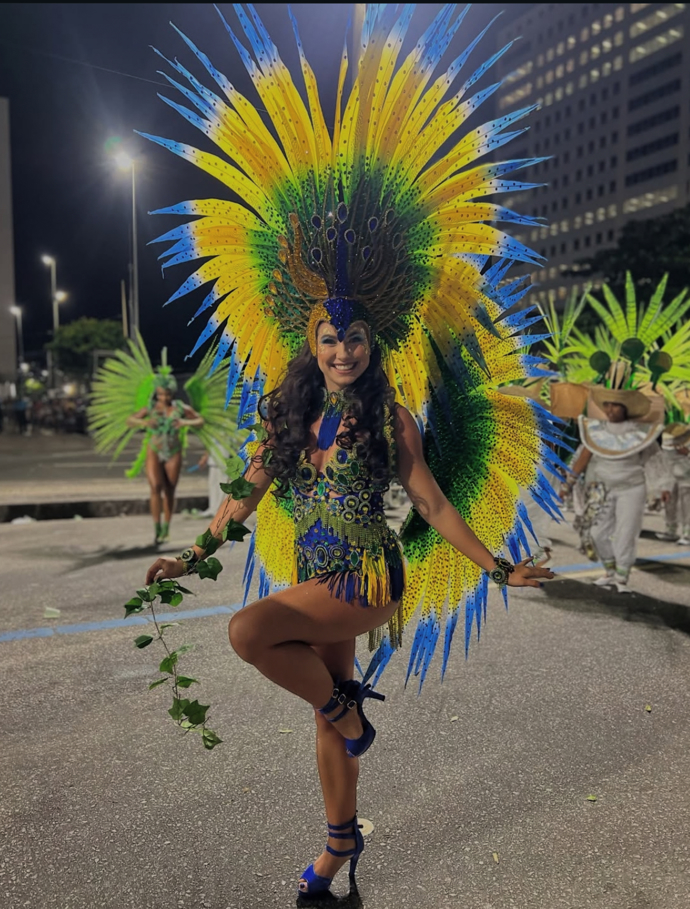 Veronika Lálová na karnevalu v Riu. 