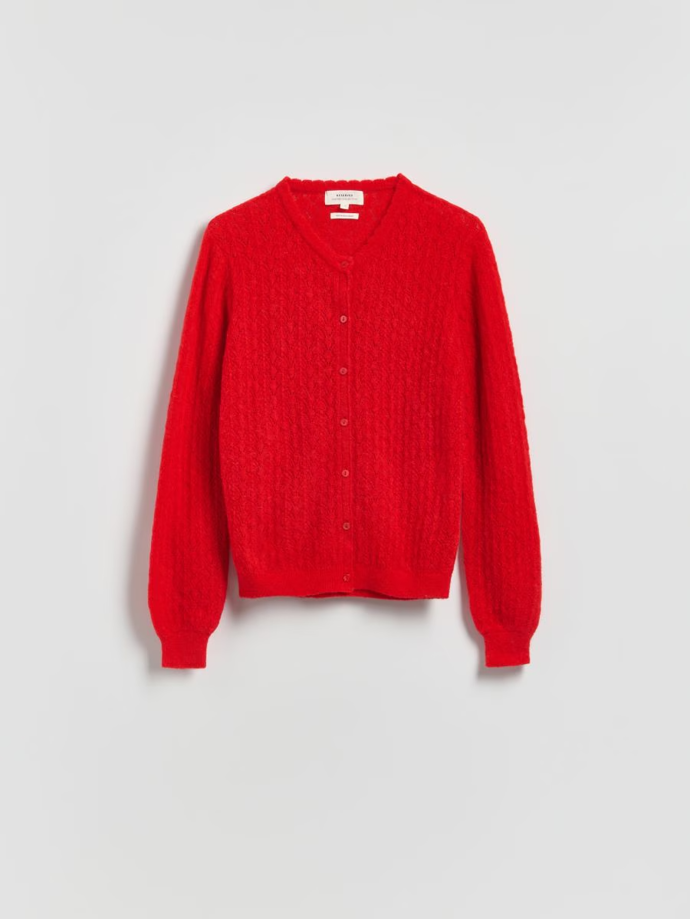 Kardigan s příměsí vlny z alpaky, Reserved, 1399 Kč