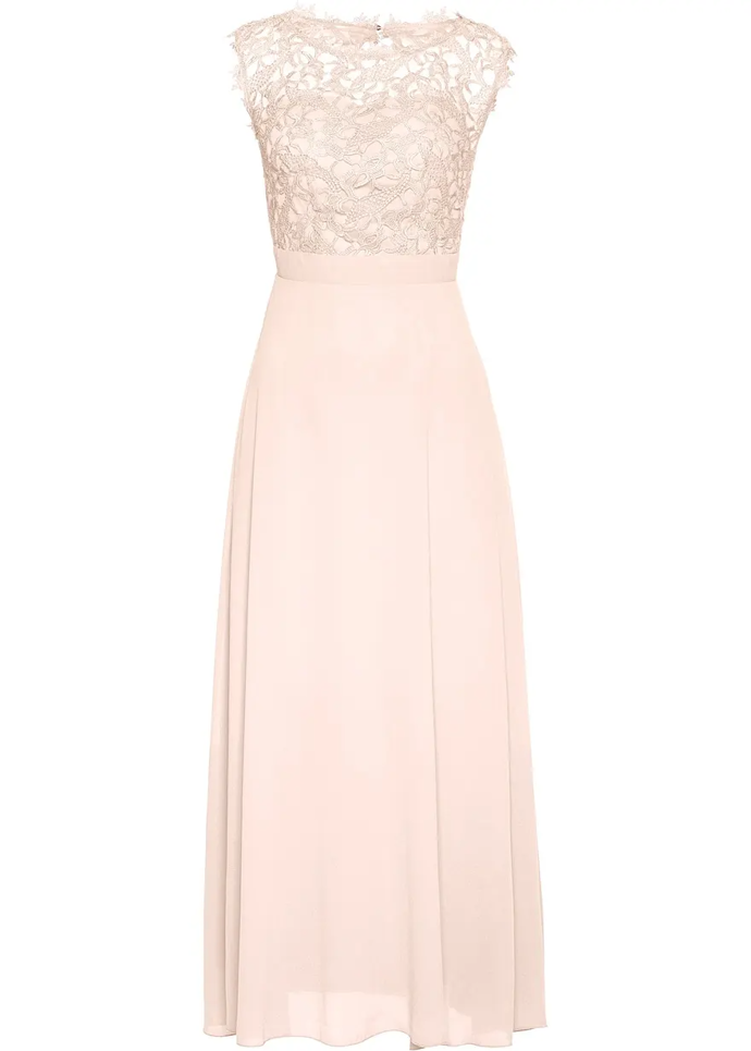 Maxi šaty s krajkou, Bonprix, 1679 Kč