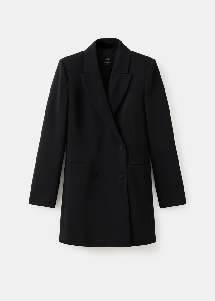 Dvojřadé šaty stylu blejzr, Mango, 1999 Kč