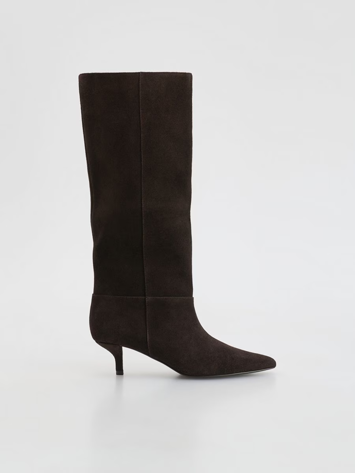 Semišové kozačky, Reserved, 1999 Kč