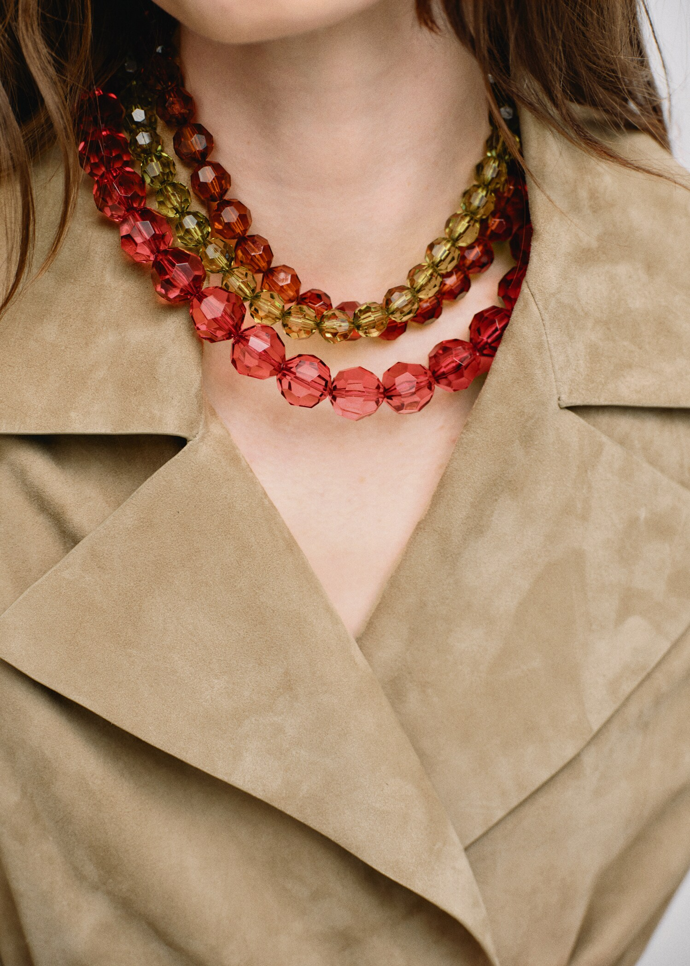 Kombinovaný náhrdelník s kuličkami, Mango, 499 Kč