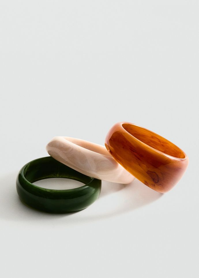 Sada 3 kombinovaných maxi náramků s objemem, Mango, 599 Kč