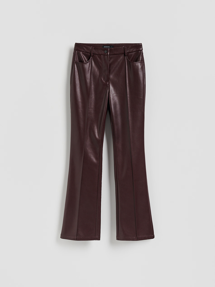 Kalhoty z napodobeniny kůže, Reserved, 899 Kč