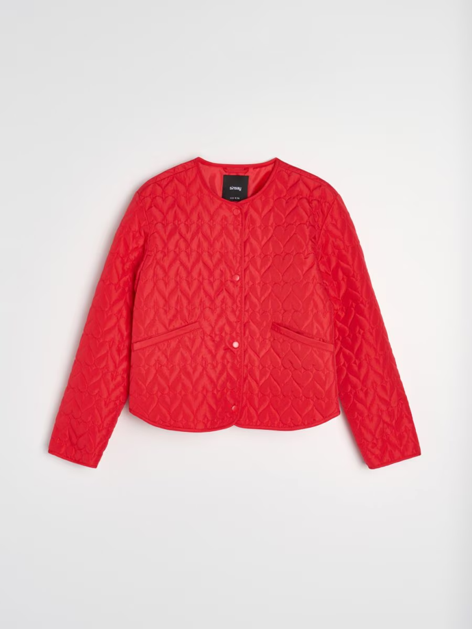 Prošívaná přechodná bunda bez kapuce, Sinsay, 359 Kč