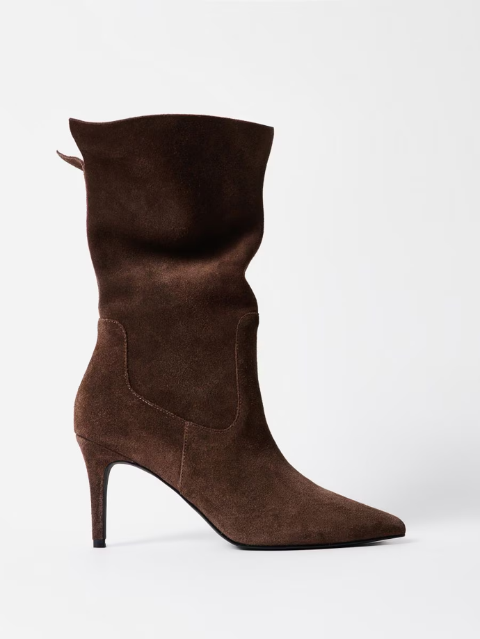 Kožené boty na vysokém podpatku, Mohito, 1899 Kč