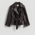 Kožená bunda s límcem, Reserved,
4 999 Kč