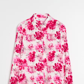 Viskózová košile s květinovým vzorem, Sinsay, 259 Kč