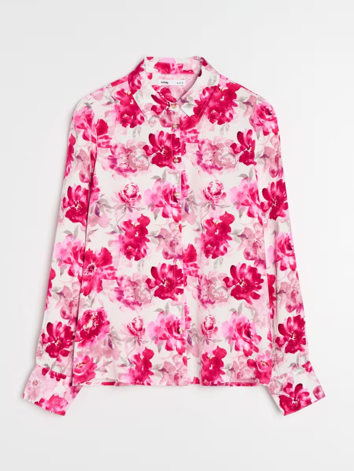 Viskózová košile s květinovým vzorem, Sinsay, 259 Kč