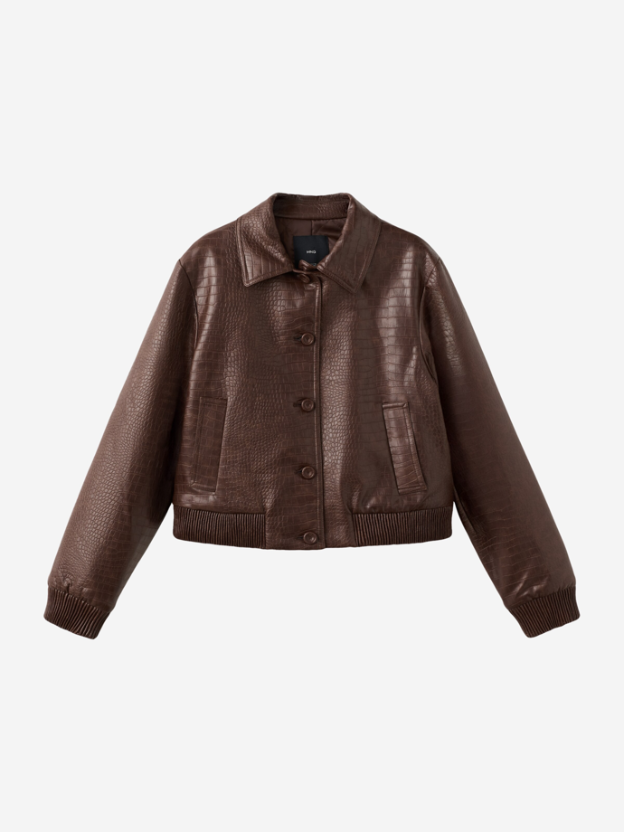 Přechodová bunda z umělé kůže, Mango, 1849 Kč