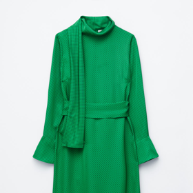 Midi šaty se šálovým výstřihem, & Other Stories, 4790 Kč