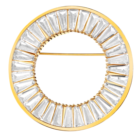 Pozlacená brož z mosazi se zirkony, Apart, 1290 Kč