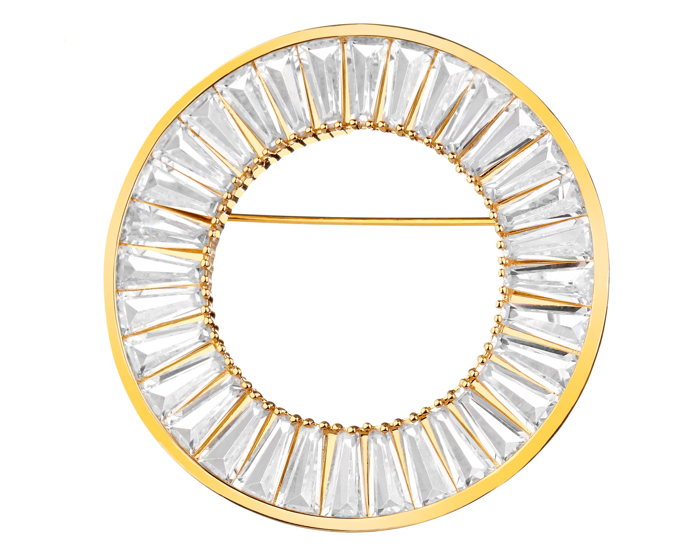 Pozlacená brož z mosazi se zirkony, Apart, 1290 Kč