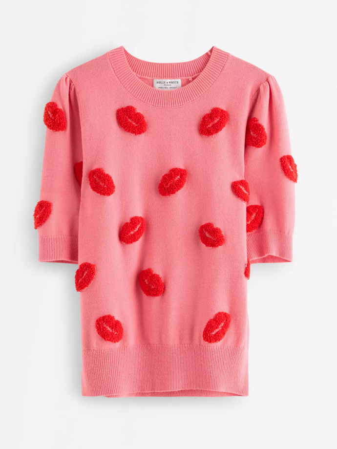 Pletený svetr s krátkým rukávem, Lindex, 999 Kč