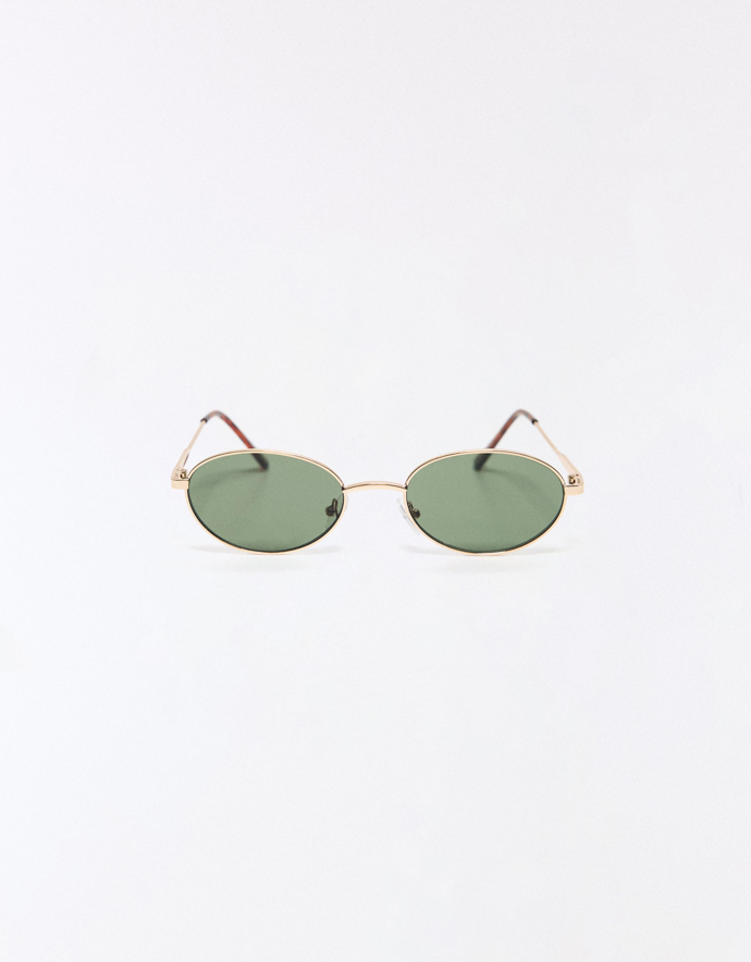 Metalické sluneční brýle, Bershka, 399 Kč